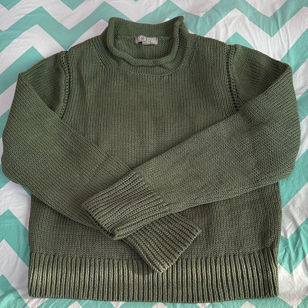J. Crew Green Sweater